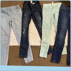 Girls size 8 lot of pants